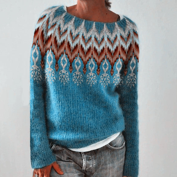 Ulrich | Sweatshirt mit aztekischem Muster