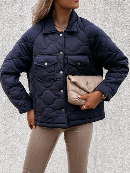 Evora | Steppjacke mit Knopfleiste