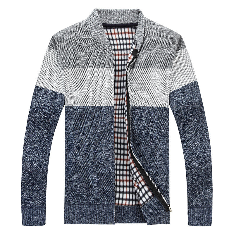 Kayden | Herren-Cardigan mit Stehkragen im Twist-Stil