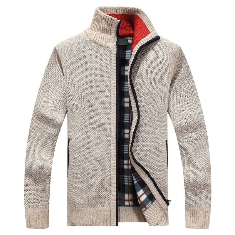 Kayden | Herren-Cardigan mit Stehkragen im Twist-Stil