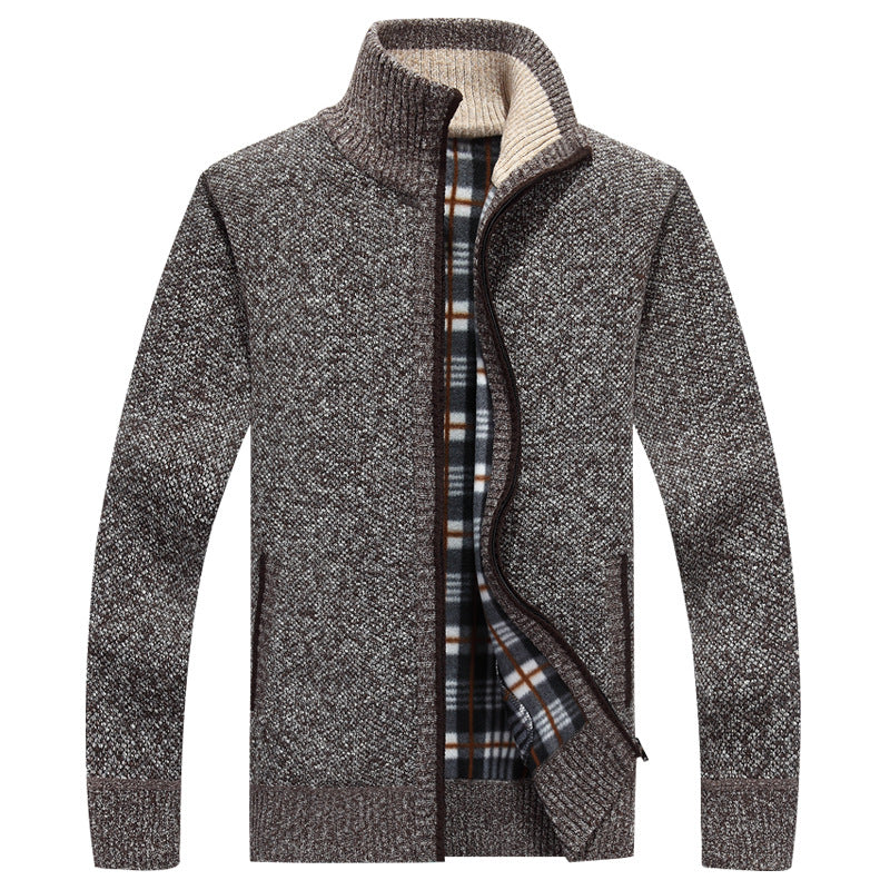 Kayden | Herren-Cardigan mit Stehkragen im Twist-Stil