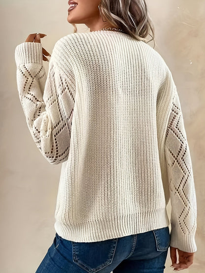 Claudia | Pullover mit tiefem Ausschnitt